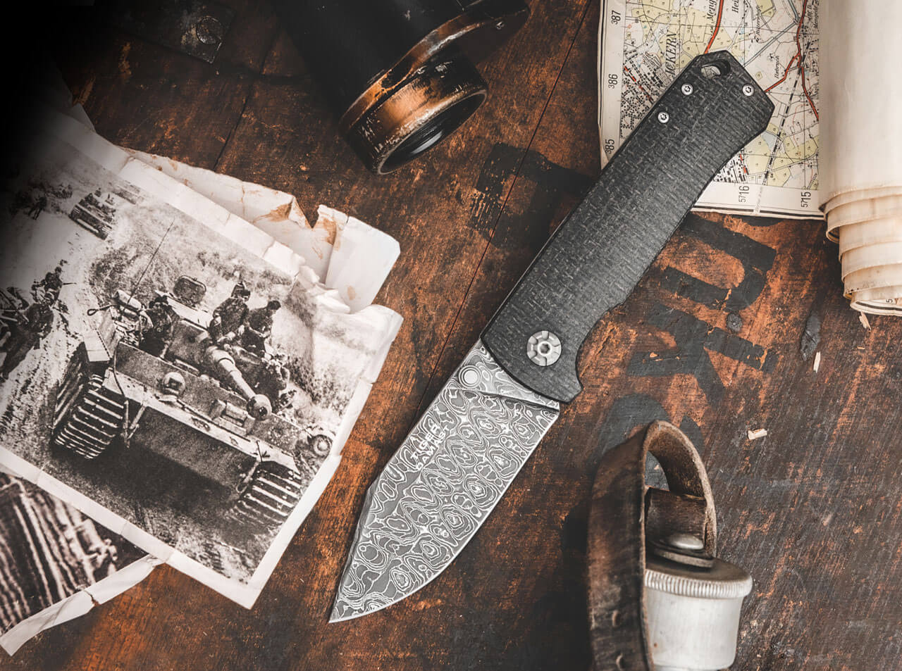 Nuevas navajas Böker M4 Tiger Damascus